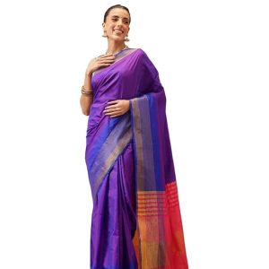 Anarva Pattu Art Silk Woven Ready To Wear Saree Pink