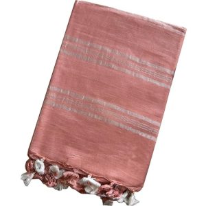 HAIDER ALI AND SONS Pure Linen Ethnic Wear Saree For Women's (With Blouse)_